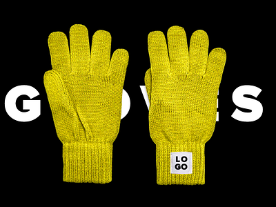 Winter Gloves Free Mockup PSD