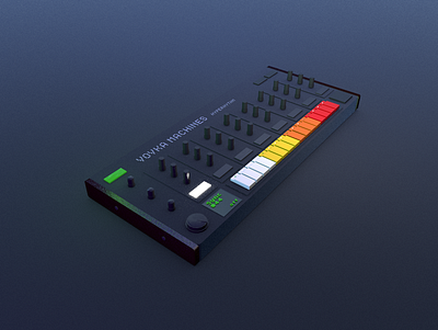 My own drum machine 3d ableton behringer drum drummachine gear machine music production reason roland synthesizer