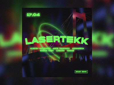 LASERTEKK (party poster) party poster