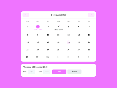 Calendar Widget