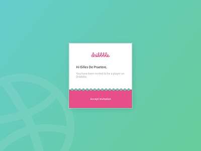 Hello Dribbble! debut first shot gilles hello invitation invite