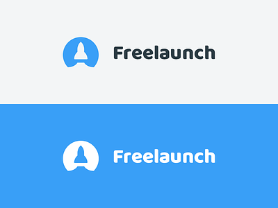 Freelaunch Logo branding concept freelaunch logo rocket soon upcoming