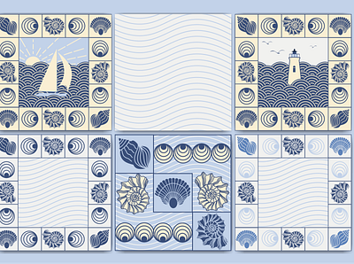 Seashells graphic collection