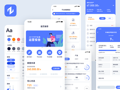 Financial App app design icon product ui ux