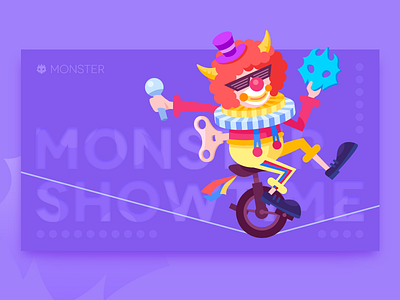 Showtime design illustrator monster