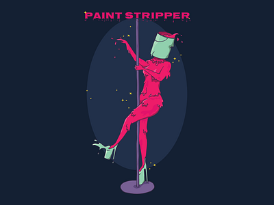 Paint stripper - illustrated pun