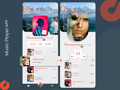 Music Player APP app appmobile mobile design music player ui uidesign user interface ux