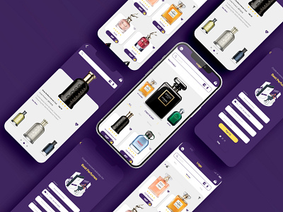 Perfume App Design app appmobile ios mobile design perfume app design ui xd