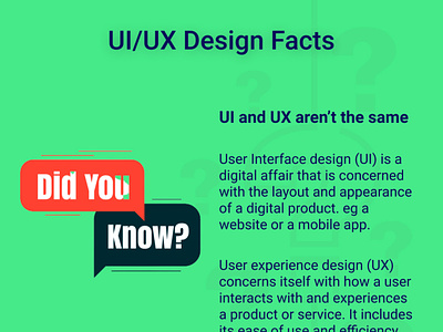 Did you know? facts did you know facts graphic design ui uiux