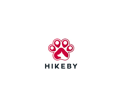 Hikeby Pet Logo graphic design logo