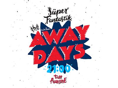 the Away Days handwriting type typography