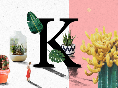 K 36 days of type collage graphic design typography