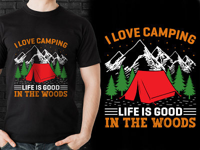 Camping T Shirt Design