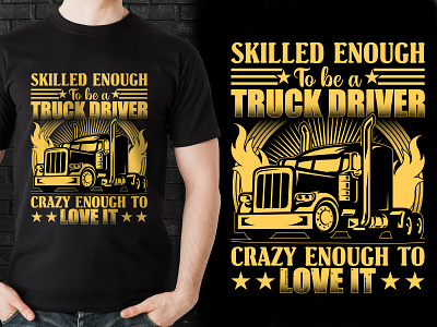 Truck Driver T-Shirt Design