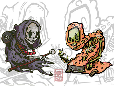 Skeletons creatures design graphic design illustration monsters skeleton skull