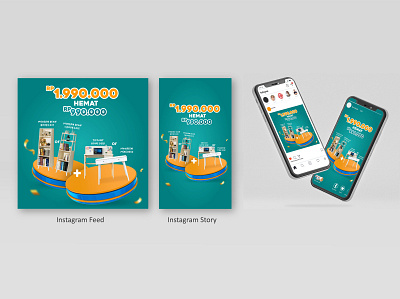 instagram feed and story app branding design illustration instagram feed vector