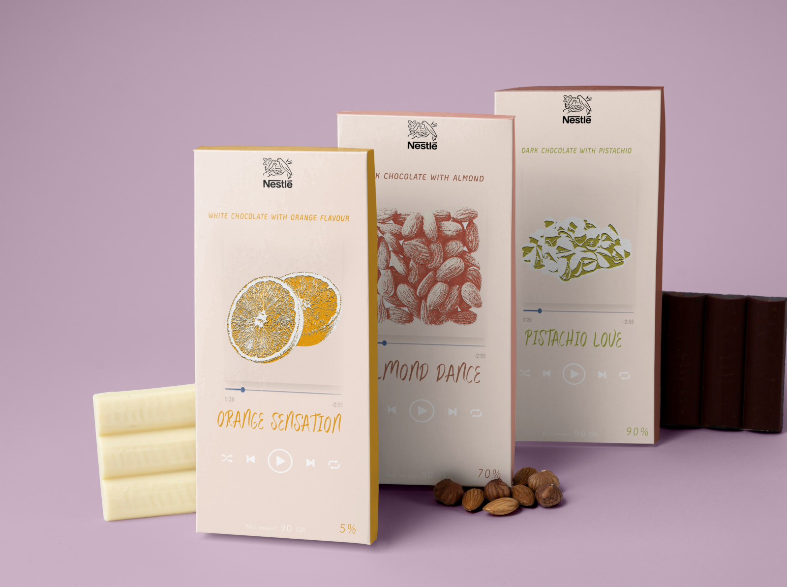 Chocolate packaging design by Nigar Rajabli on Dribbble