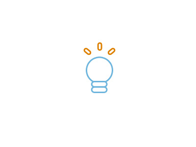 Just a simple idea argentina flat icon idea lamp