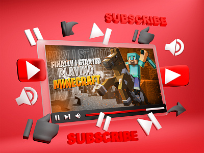 Thumbnail design for youtube video