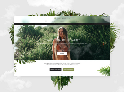 Beauty & Curves UI Design aesthetic nature ui uidesign uxdesign website wellness