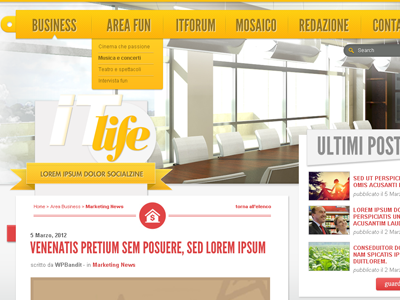 Web Interface: Business Company debut photoshop web web design web interface website