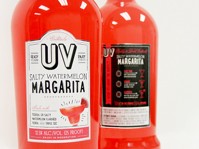 UV Salty Watermelon Margarita cocktail glass label label design margarita pre made ready to drink salty watermelon summer uv uv vodka watermelon