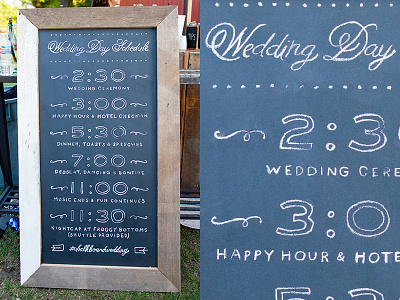 Wedding Day Schedule