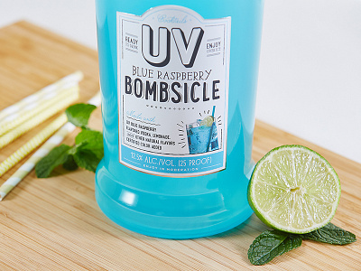 UV Blue Bombsicle beverage blue cocktail lemonade limes liquor ready to drink spirit uv uv vodka