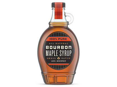 Maple Syrup Labels barrel bourbon design label design maple syrup natural packaging pure syrup whisky