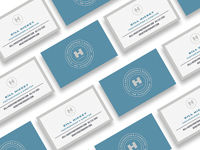 Hickey Photographer + Director Business Cards art direction business cards cards design emblem graphic design logo logo design minneapolis photographer photography