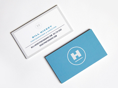 Hickey Business Cards brand business cards director emblem logo logo design photo photography video