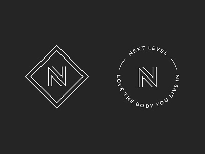 Next Level Marks brand fitness gym health logo logo design mark n logo nutrition nutrition coach wellness