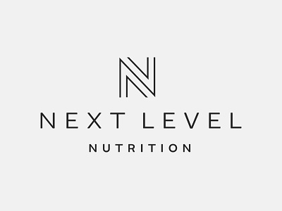 Next Level Nutrition Logo branding coach fitness healthy logo logo design n next level nutrition trainer