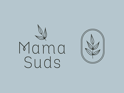 MamaSuds Logo + Mark branding cleaning leaf leaves logo logo design mark natural product small business
