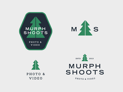 Murph Shoots Marks adventure badge badge design logo logo design outdoor photo photographer tree video