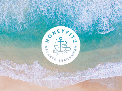 Honeyfitz Reject anchor beach beachwear branding icon illustration logo logo design mark ocean sea water