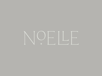 Noelle Logo brand branding calm logo logo design natural neutral sleep star typography
