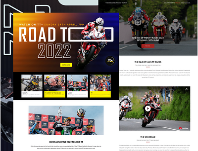 Isle of men TT landing page bike bikerace isleofmen landingpage ui web ui