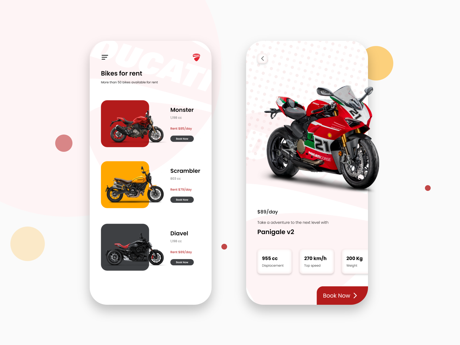 Bike rent app by Ajit A on Dribbble