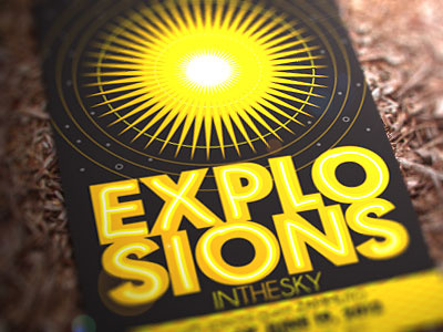 Explosions in the Sky Poster bands explosions in the sky gig poster poster
