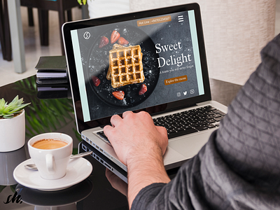 Landing Page dailyui design dessert shop figma hellosamadhi landing page sweet delight ui