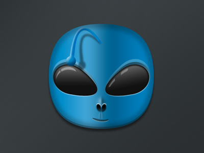 Alien Blue iOS icon alienblue design ios photoshop reddit themes