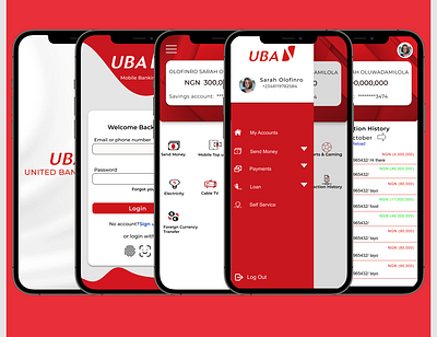 Redesign concept for Uba design ui ux