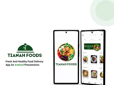 Tianah Foods- Food delivery app app design icon illustration typography ui ux