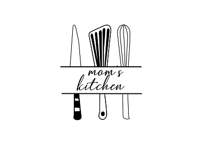 Mom´s Kitchen art illustration vector