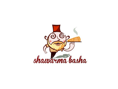 Sharwarma Basha illustration logo