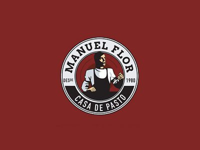 Manuel Flor logo illustration logo logodesign