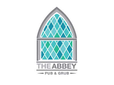 The Abbey artistic illustration logo