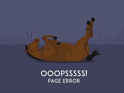 Error page for EquipeA artistic illustration webdesign