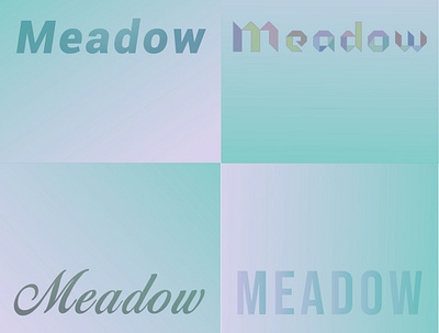 Meadow design art . branding design graphic design illustration logo logo medium typography vector